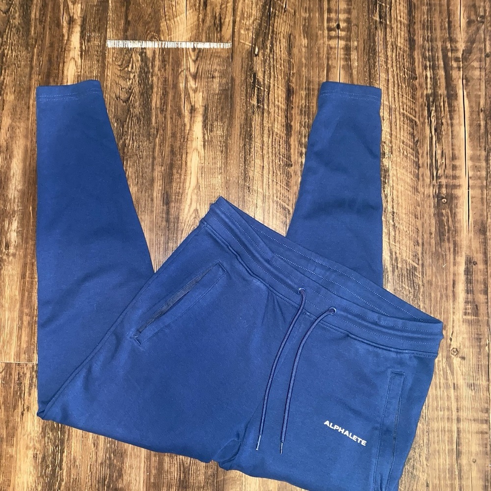 Alphalete Medium‎ Navy Essential Core Athletic Joggers Men